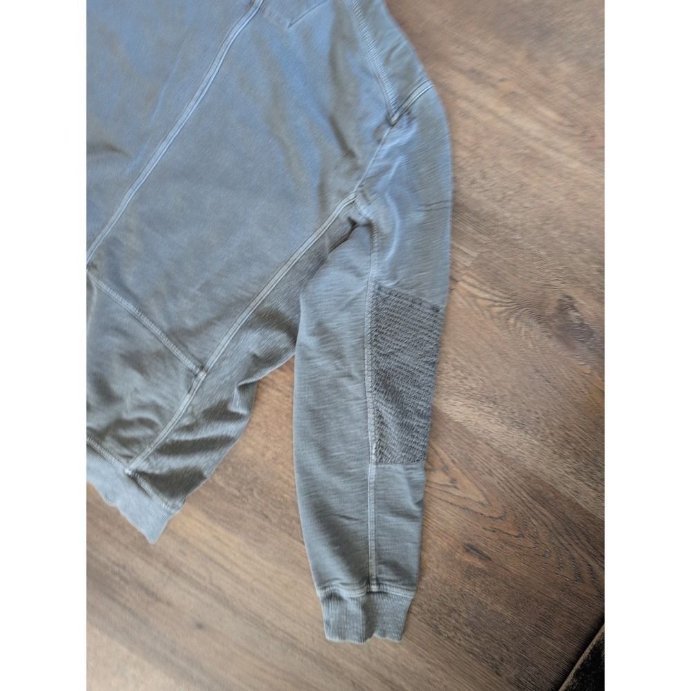 Calvin Klein Full Zip Mock Neck Jersey Jacket Gray Tag Large Fit Medium Y2k Vtg - Picture 14 of 16